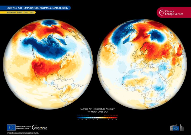 Image for the Tweet beginning: 🌡️ Copernicus Climate Change Service